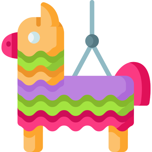 Coloriage âne bonbons mexique