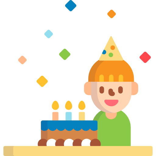 Coloriage anniversaire et fête gens utilisateur