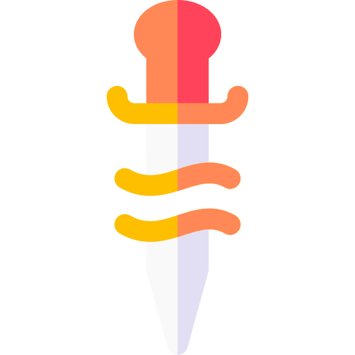 Coloriage arme illustration épée