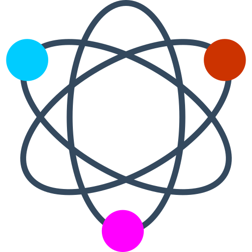 Coloriage atomique atome science et technologie