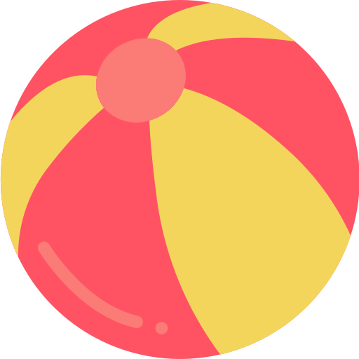 Coloriage d'enfant avec ballon de plage à imprimer