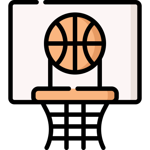 Coloriage de basket d'équipe net à imprimer