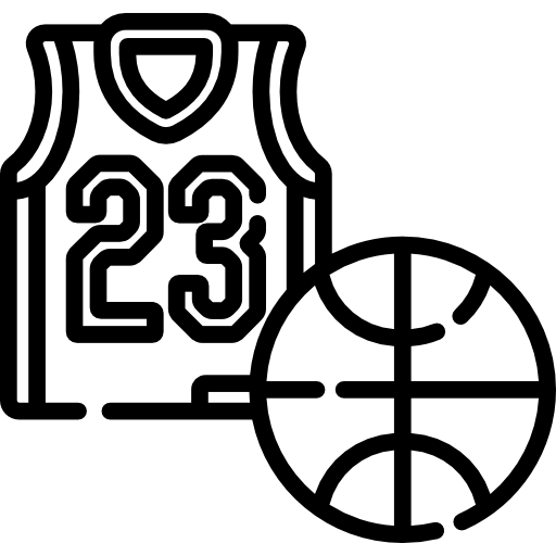 Coloriage de basketball d'équipe à imprimer