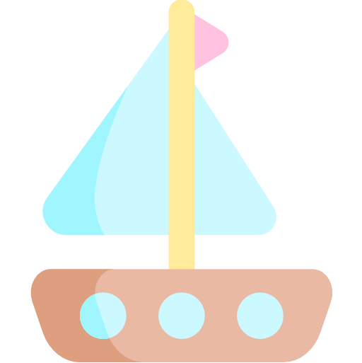 Coloriage de bateau à voile pour enfant et bébé à imprimer