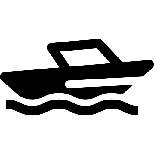 Coloriage de bateau ferry sur la mer à imprimer