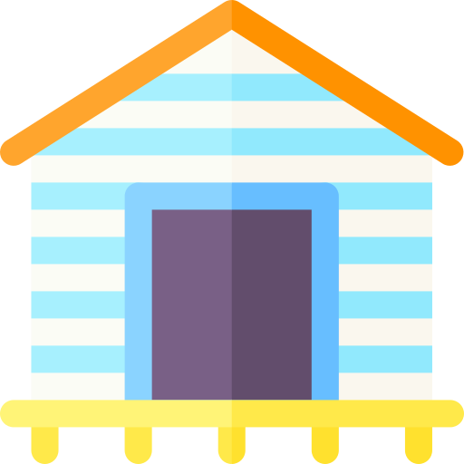 Coloriage de bâtiments en bungalow: recours à imprimer