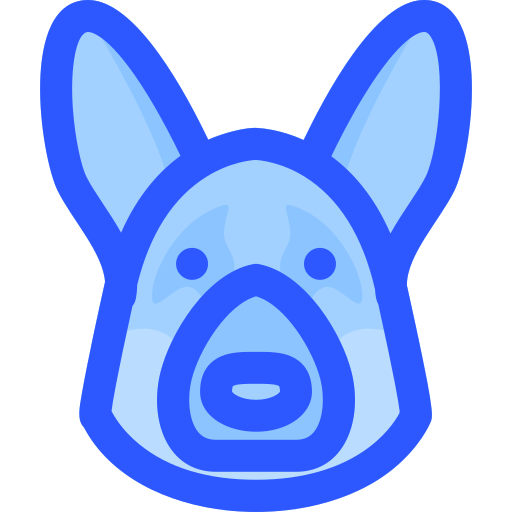 Coloriage d'avatar animal chien à imprimer