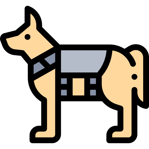 Coloriage de berger allemand et ses chiens mammifères à imprimer