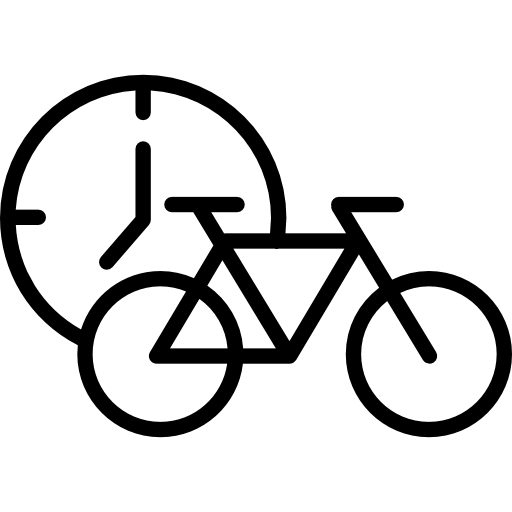 Coloriage de bicyclette pour la santé à imprimer