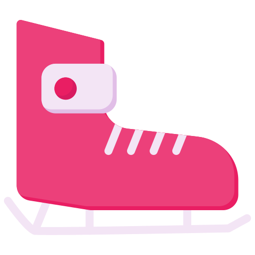 Coloriage de bottes de patin à glace à imprimer.