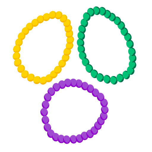 Coloriage de bracelets violets et bijoux à imprimer