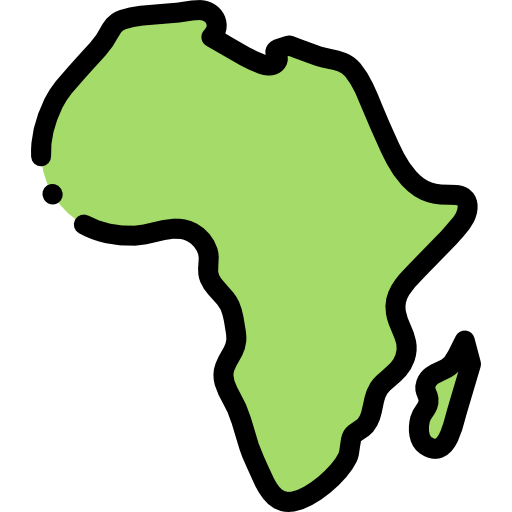 Coloriage de carte de l'Afrique à imprimer