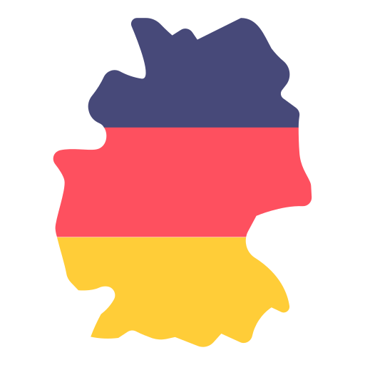 Coloriage de carte géographie allemande à imprimer