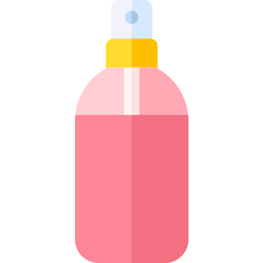 Coloriage de chaton au toilettage à l'eau de rose et parfum à imprimer.