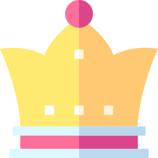 Coloriage de couronne de prince et reine à imprimer