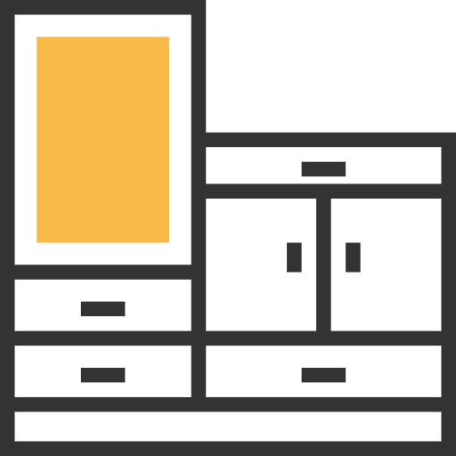 Coloriage cabinet meubles bâtiments