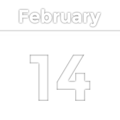 Coloriage calendrier février amour et romance