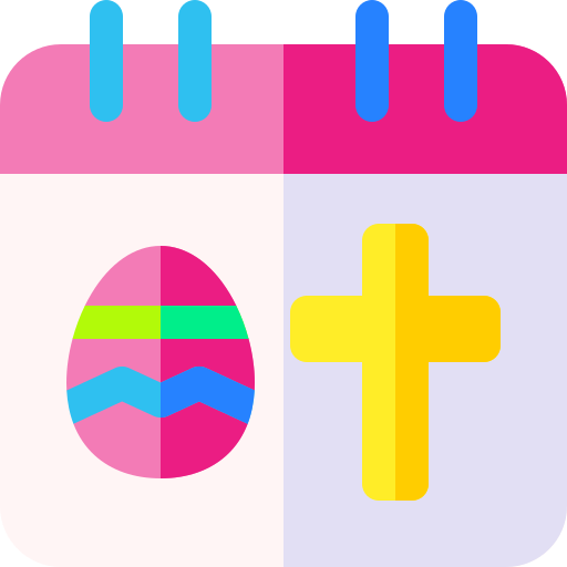 Coloriage calendrier jour de pâques œuf de pâques