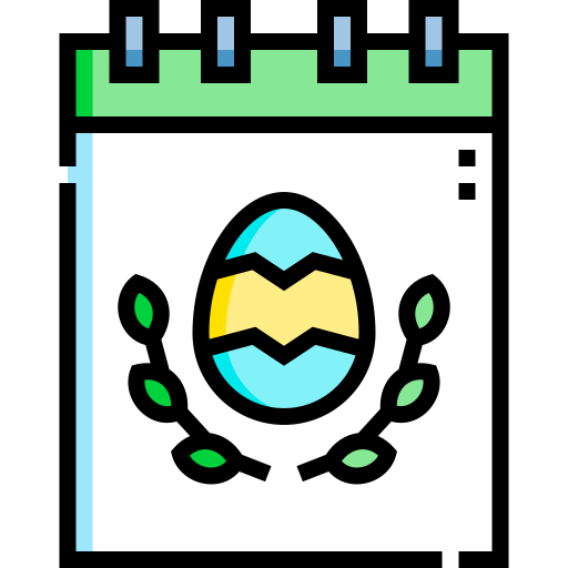 Coloriage calendrier œuf de pâques lapin de pâques