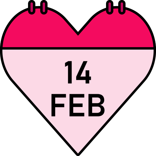 Coloriage cœur romantique février