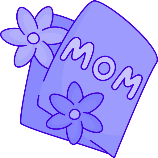 Coloriage carte de voeux mère maman