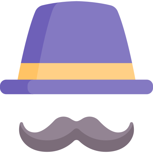 Coloriage chapeau moustache roi