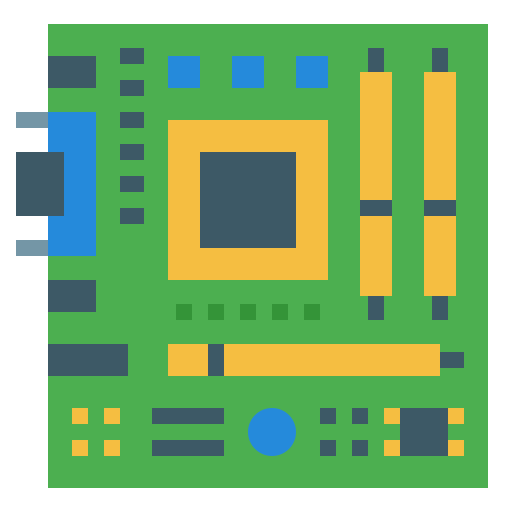 Coloriage chipset électronique carte mère