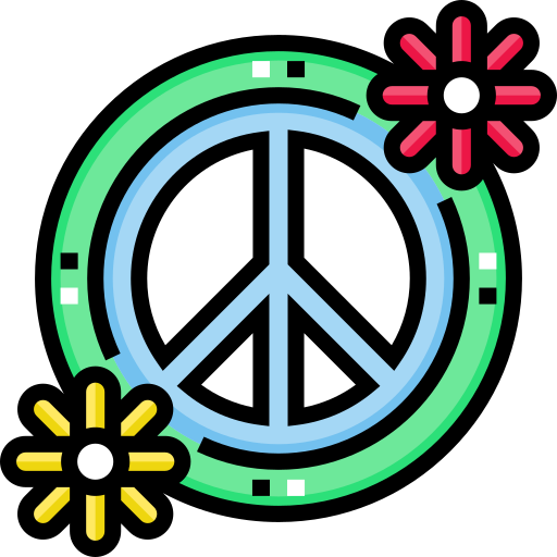 Coloriage circulaire hippie des cultures