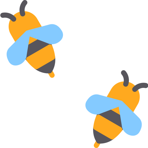 Coloriage d'abeille avec des ailes à imprimer