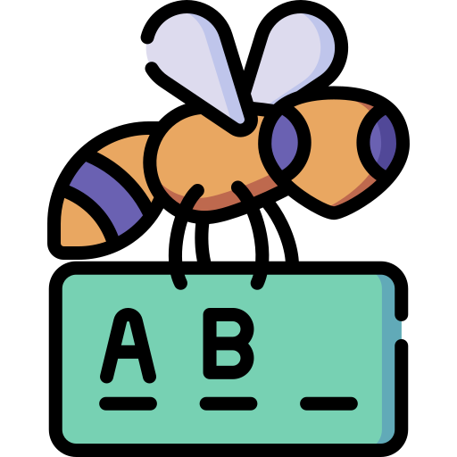 Coloriage d'abeille et bébé à imprimer