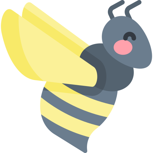 Coloriage d'abeille ou de guêpe animal à imprimer