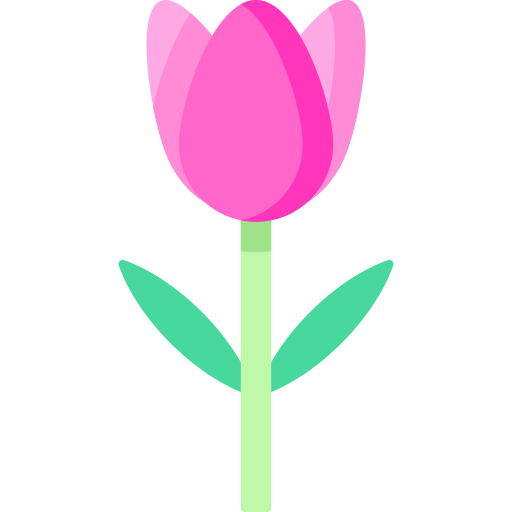 Coloriage d'amour et de romance avec tulipe à imprimer