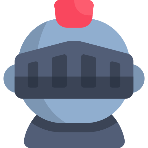 Coloriage d'avatar en armure avec casque à imprimer
