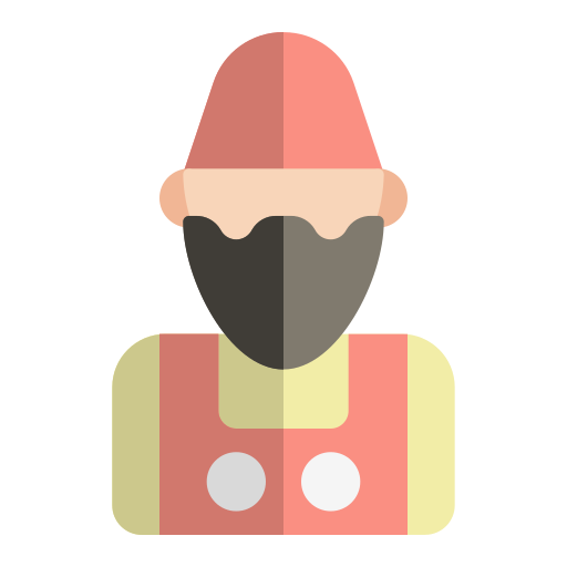 Coloriage d'avatar heureux de gnome à imprimer