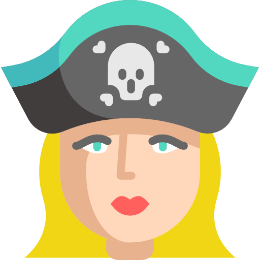 Coloriage d'avatar pirate pour utilisateur à imprimer