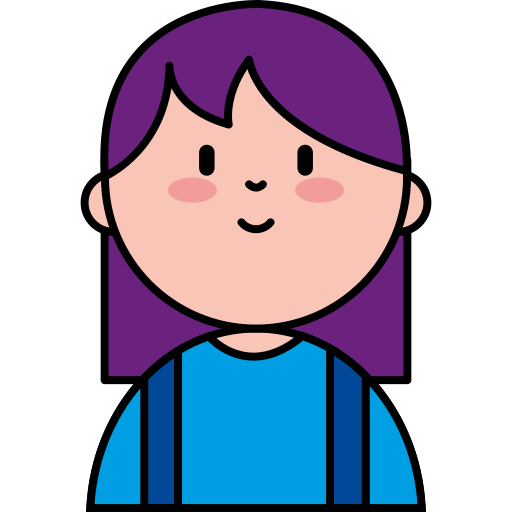 Coloriage d'avatar violet d'utilisateur à imprimer