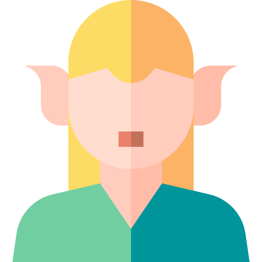 Coloriage d'elfe avatar, personnage à imprimer