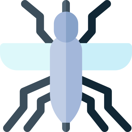 Coloriage d'entomologie pour animaux: moustique à imprimer