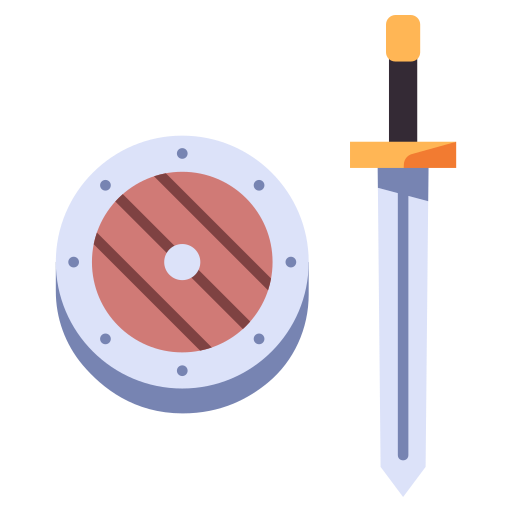 Coloriage d'épée médiévale de chevalier à imprimer