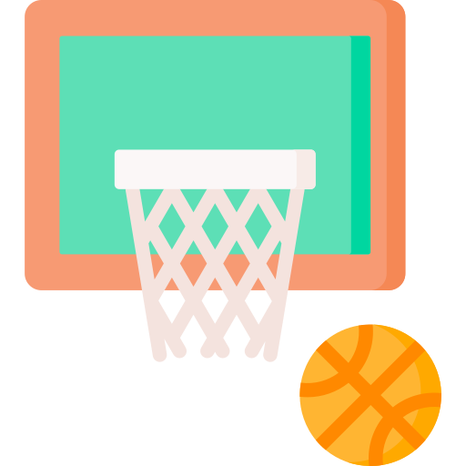 Coloriage d'équipe de basket en compétition à imprimer