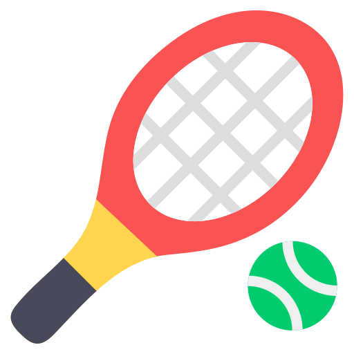 Coloriage d'équipement de sport: balle de tennis à imprimer.
