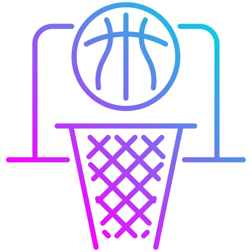 Coloriage d'équipement de sport panier de basket à imprimer