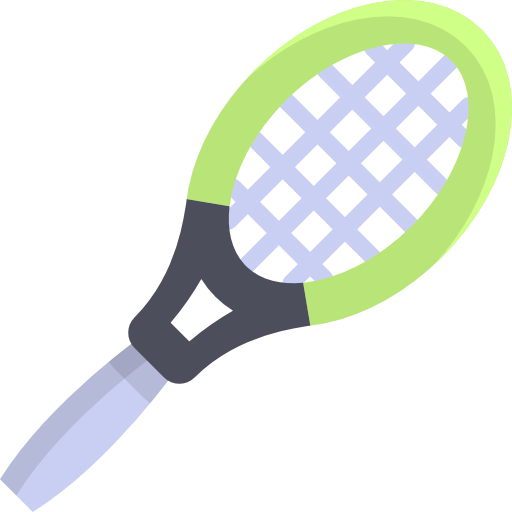 Coloriage d'équipement de tennis - raquette à imprimer