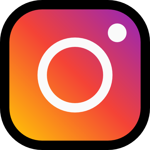 Coloriage d'esthétique du logo Instagram violet à imprimer.