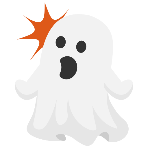 Coloriage d'expression de fantôme d'Halloween à imprimer