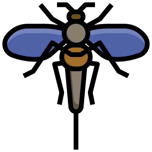 Coloriage d'insecte symbole en interface à imprimer