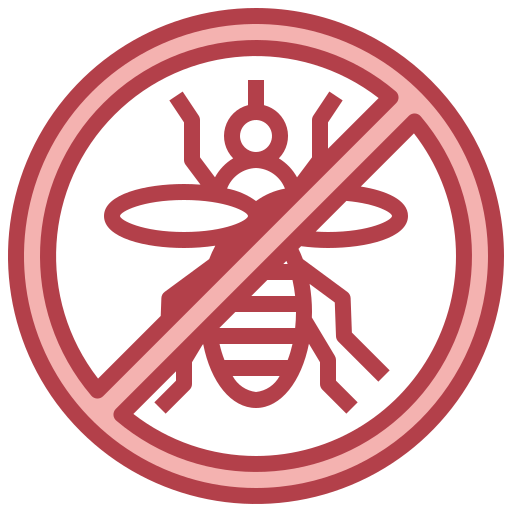 Coloriage d'interdiction de moustique avec signalisation à imprimer