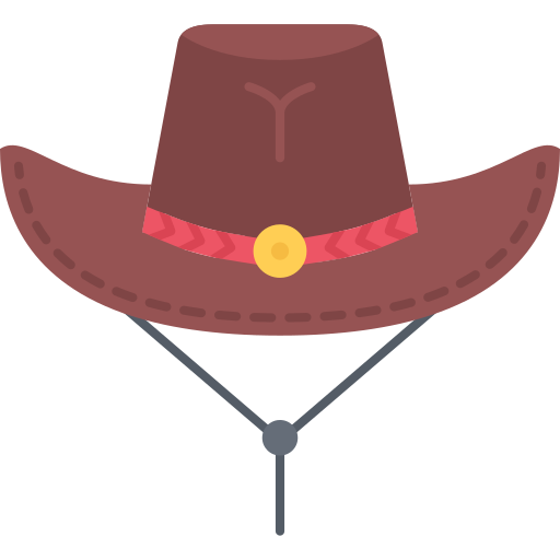 Coloriage divers de chapeau de cowboy à imprimer