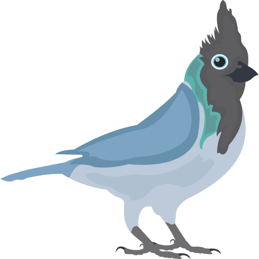 Coloriage d'oiseau bleu à imprimer
