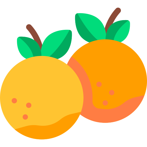 Coloriage d'agrumes et nourriture à imprimer pour restaurant - orange et sanguine